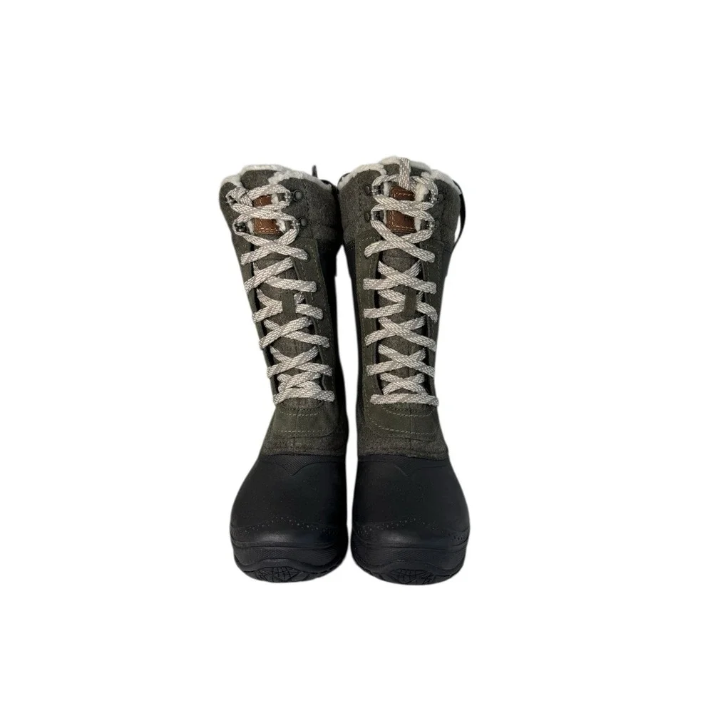 The North Face Shellista III Mid Olive Green boots Women's‎ Size 7 No Box